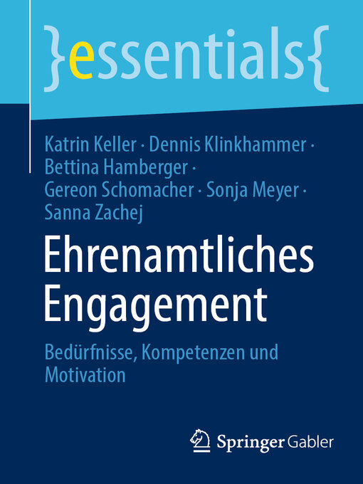 Title details for Ehrenamtliches Engagement by Katrin Keller - Available